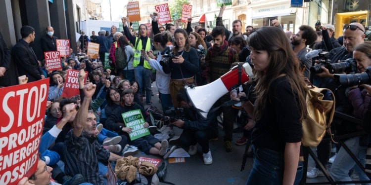 Hundreds of Climate Activists Protest Against TotalEnergies’ New Fossil Fuel Projects