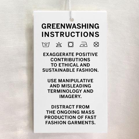 greenwashing tag