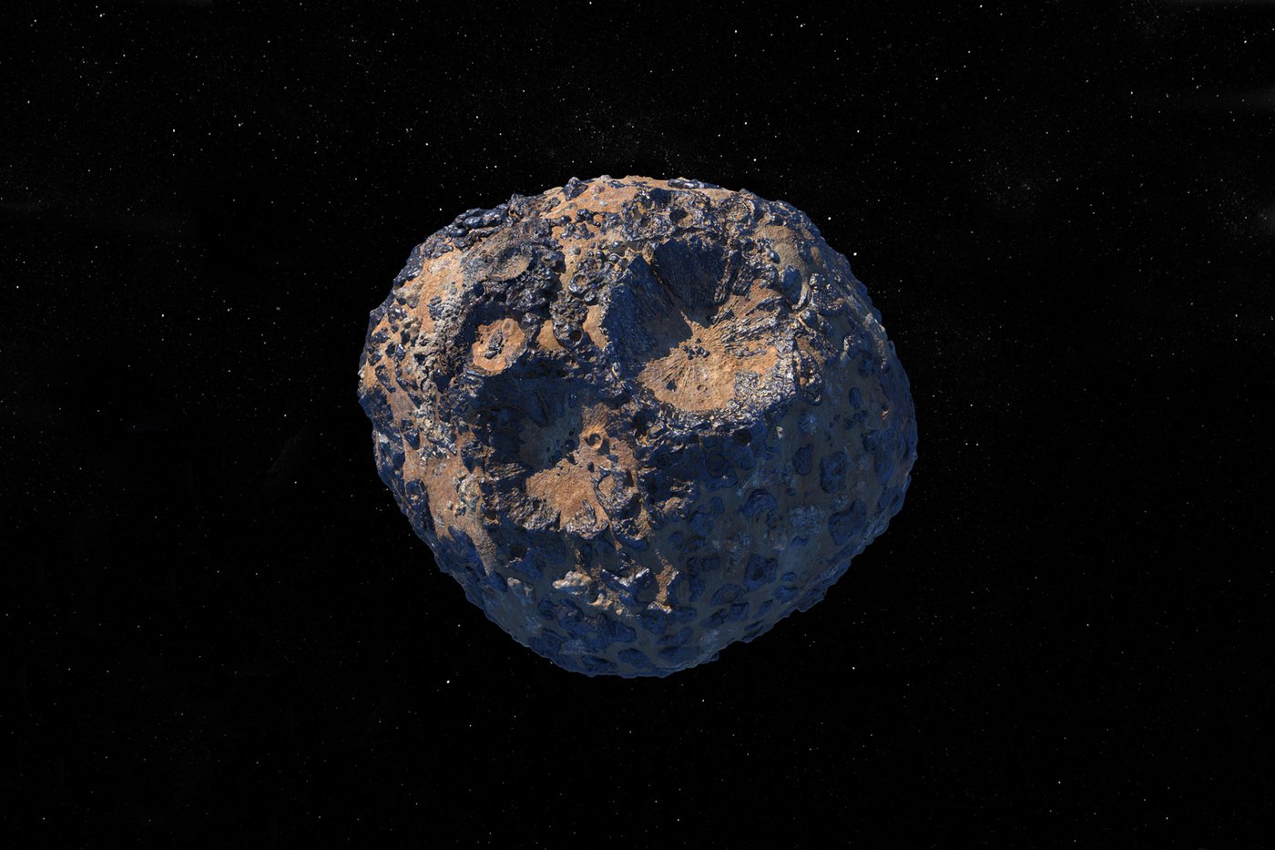 Space mining, an asteroid