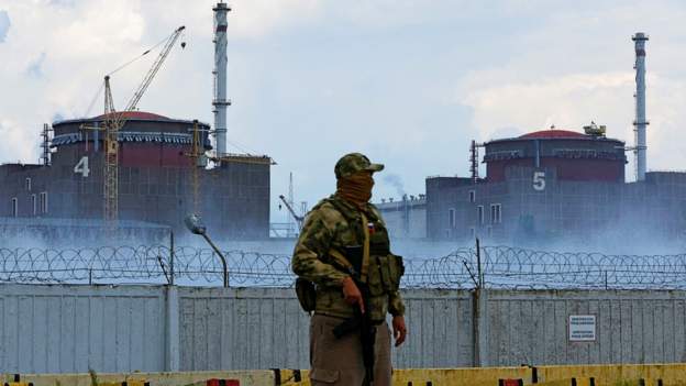 Zaporizhzhia nuclear power plant in Ukraine on August 8, 2022.