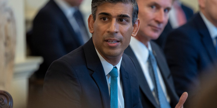 26/10/2022. London, United Kingdom. Newly Appointed Prime Minister Rishi Sunak holds his first Cabinet Meeting the morning after assuming office. 10 Downing Street. Picture by Simon Walker / No 10 Downing Street