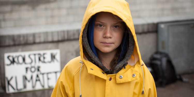 A photo of Greta Thunberg, one of many who are suing the Swedish Government, from 2018