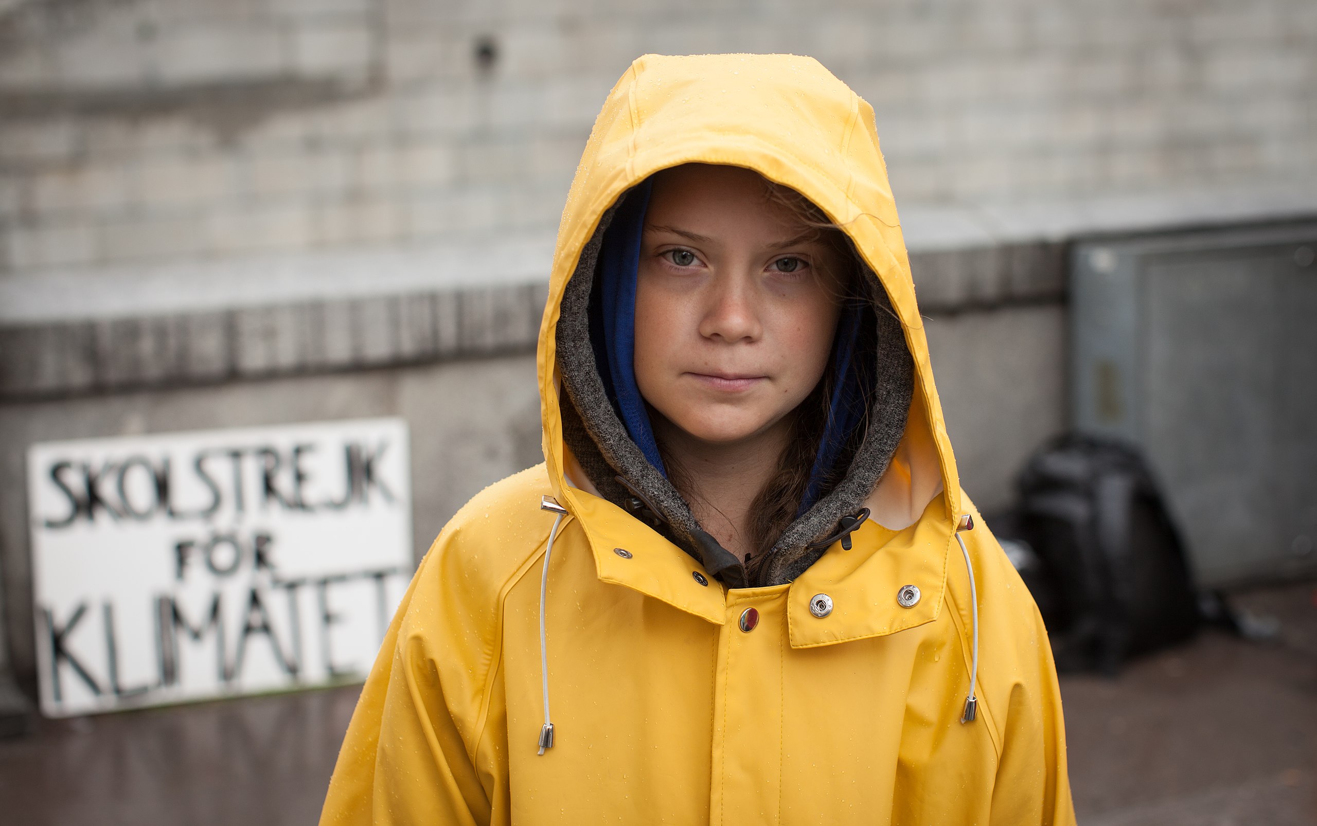 A photo of Greta Thunberg, one of many who are suing the Swedish Government, from 2018