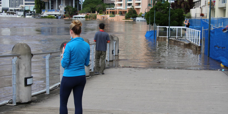 Brisbane, Australia flooded on April 22, 2022.