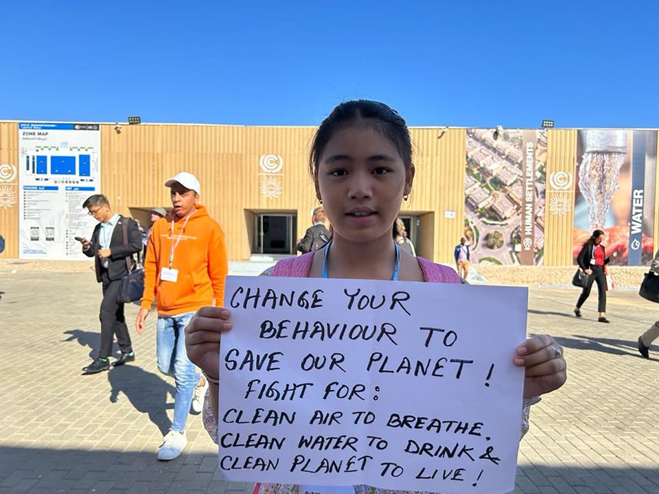 Licypriya Kangujam at COP27