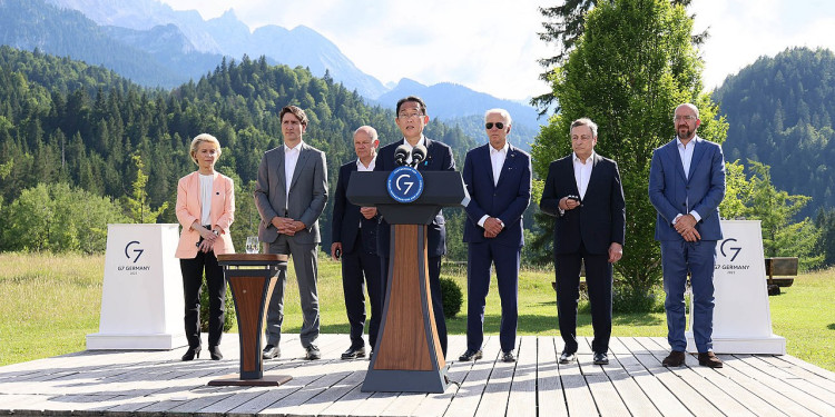 The G7 leaders gathered at Elmau, where the new Climate Club was first announced