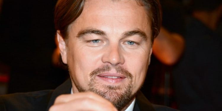 Leonardo DiCaprio speaking of climate change at his academy award acceptance speech