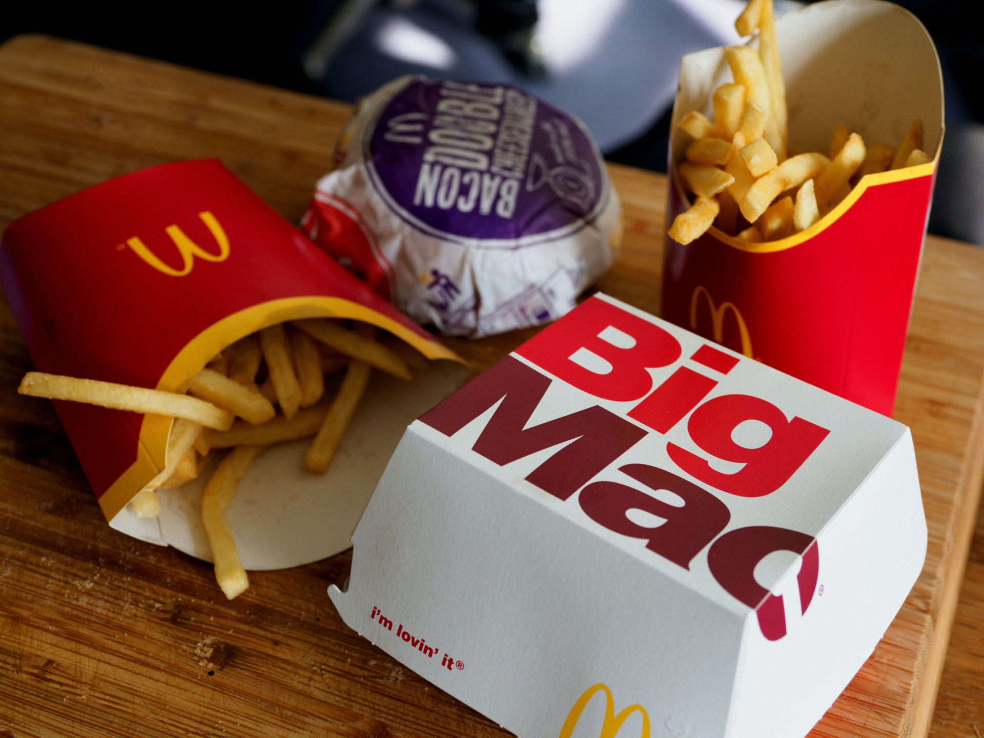 A meal from McDonalds wrapped in the type of greaseproof paper that fast food chains use often and are full of these forever chemicals