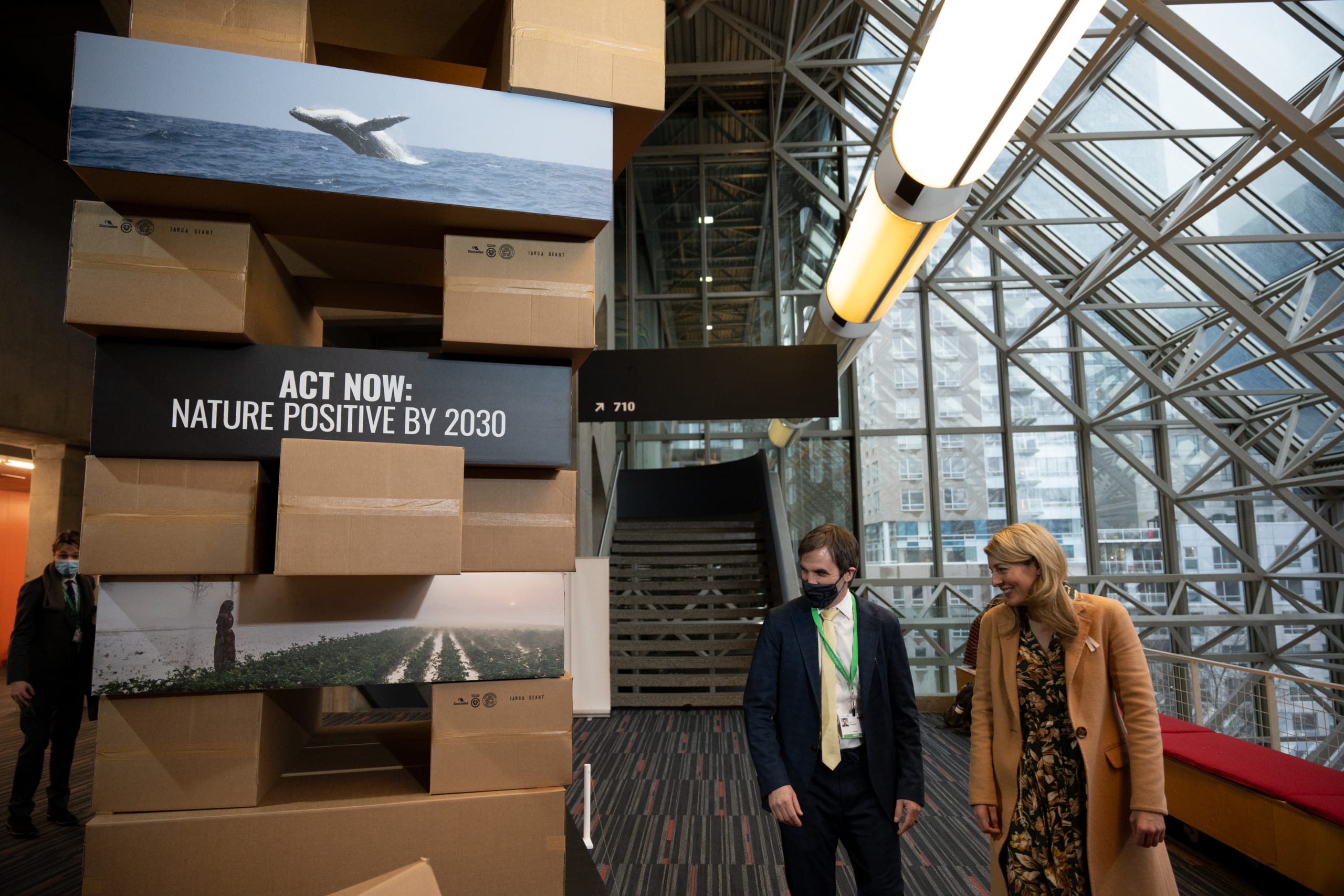 Jenga tower at COP15