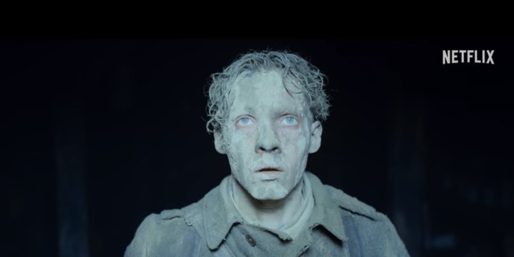 Framce from 2022 film, "All Quier on the Western Front"