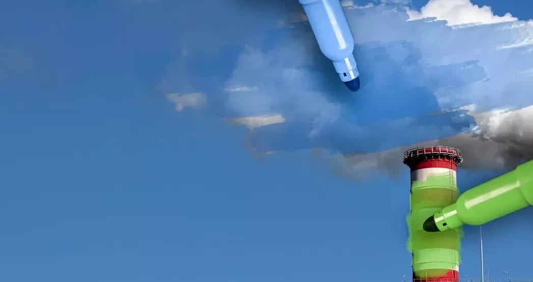 Green and blue markers