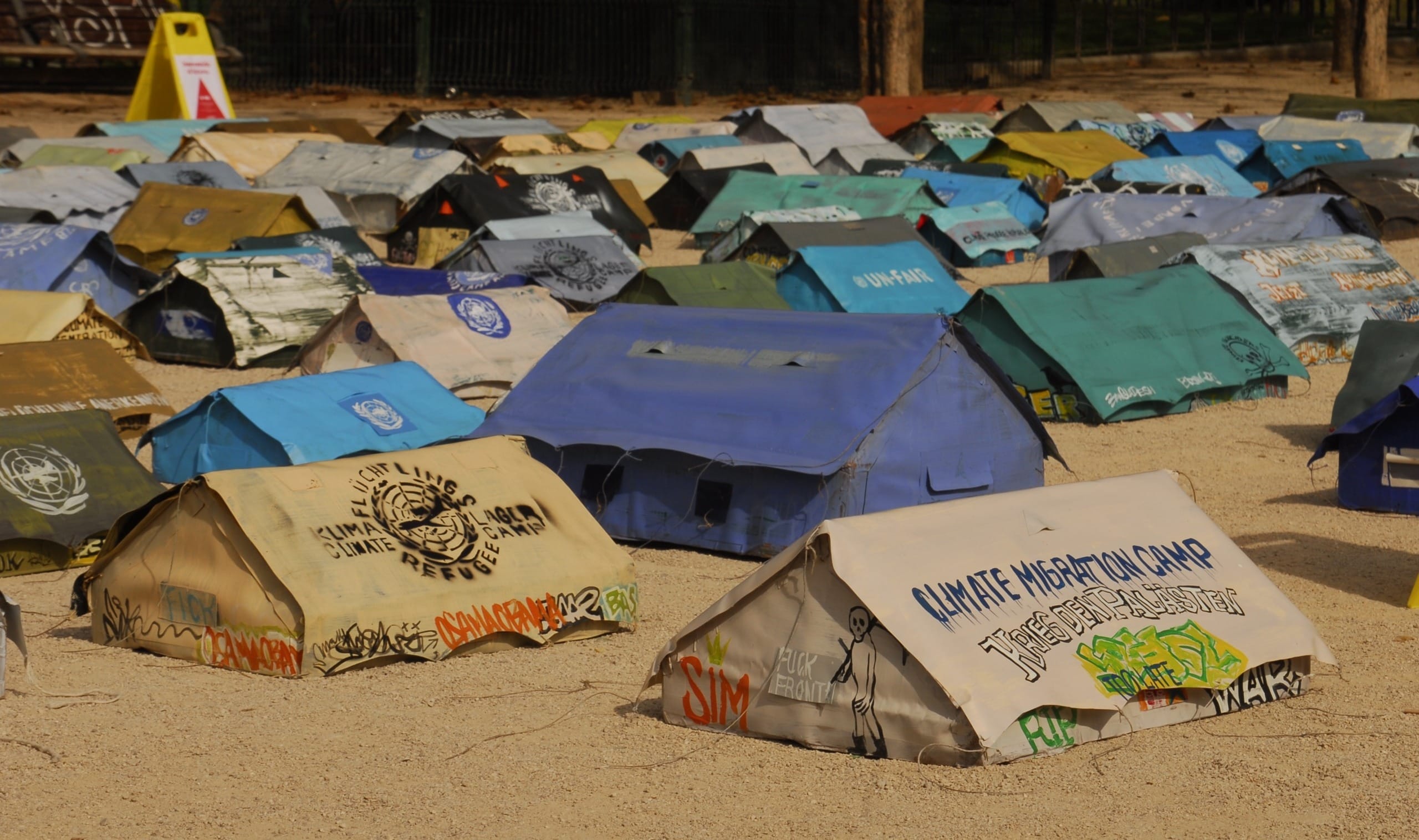 Oxfam Climate Migrant Camp Installation