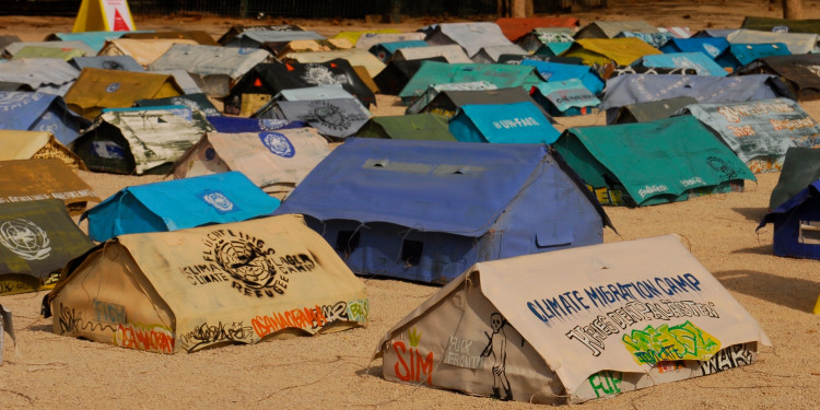 Oxfam Climate Migrant Camp Installation