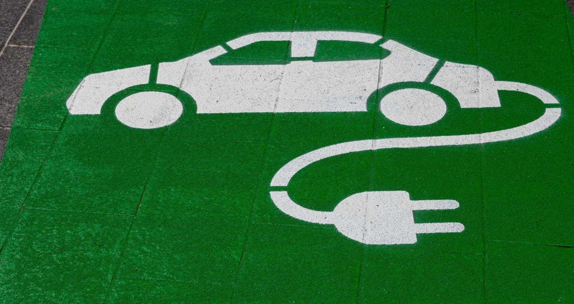 Electric car parking spot sign
