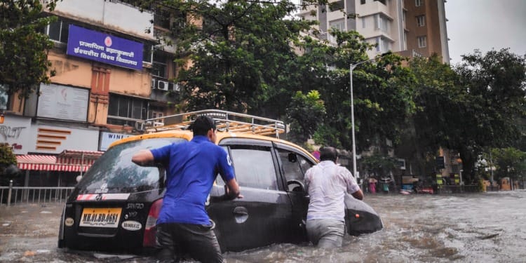 A photo demonstrating the loss and damage caused by flooding