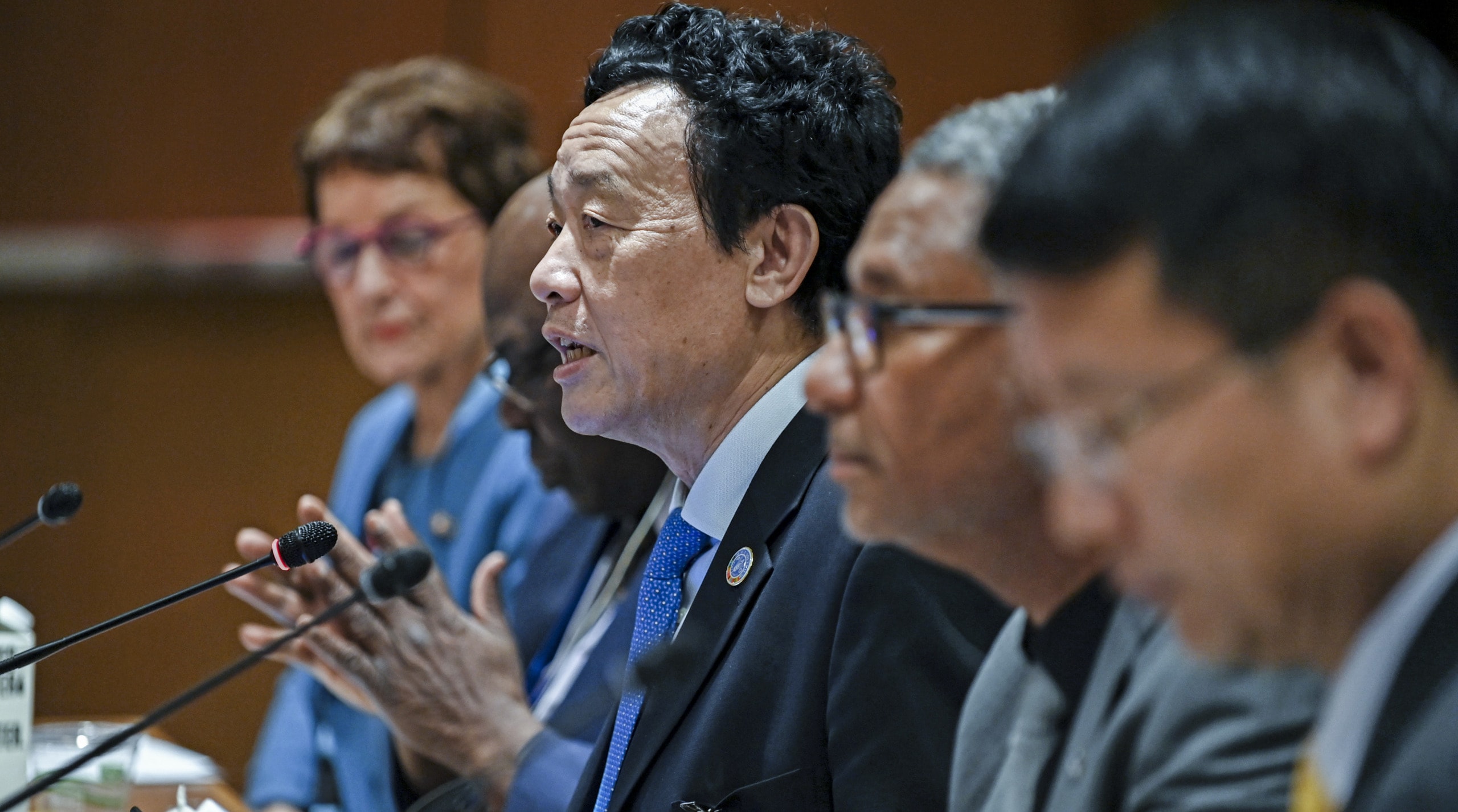 FAO Director-General speaking at theUN 2023 Water Conference