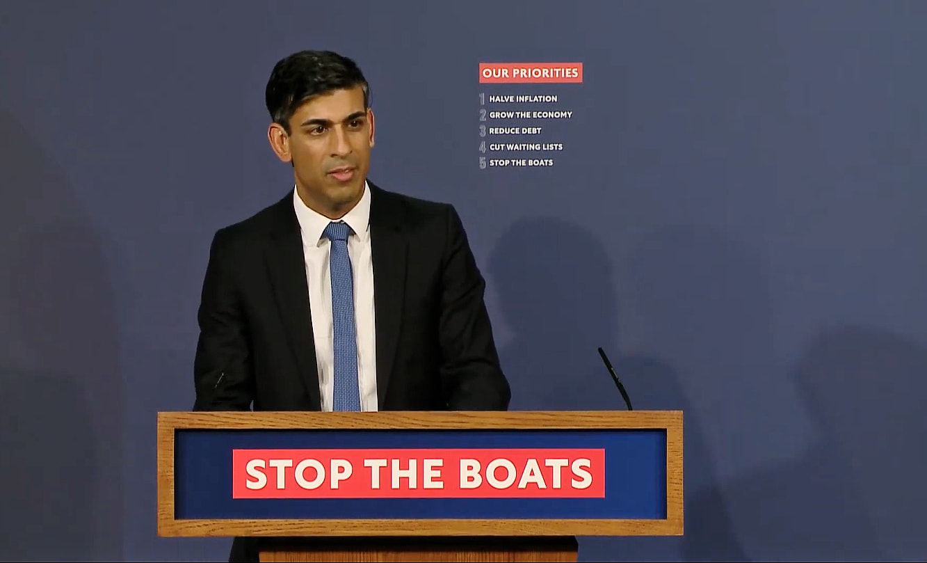 Rishi Sunak introduces the Illegal Migration or "Stop the Boats" Bill