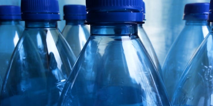 plastic water bottles