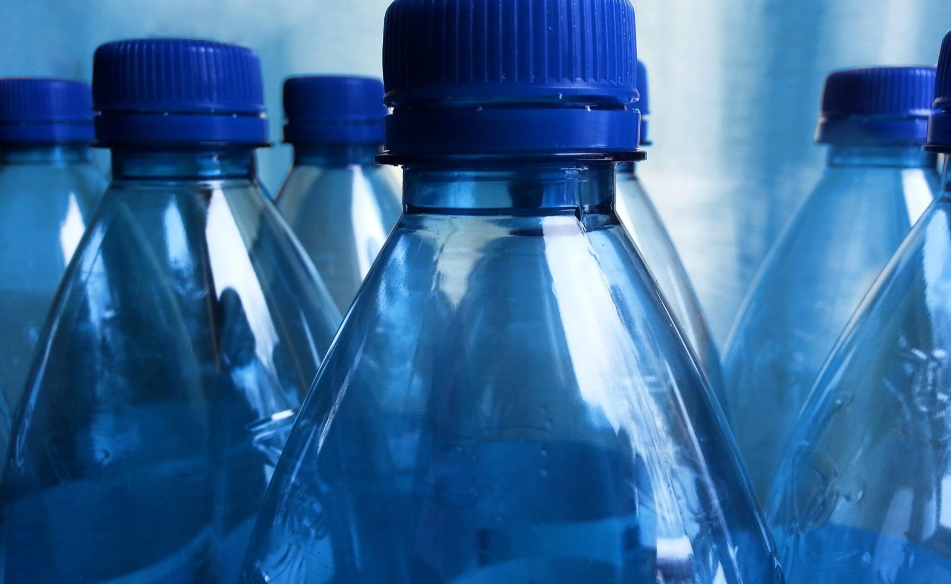 plastic water bottles