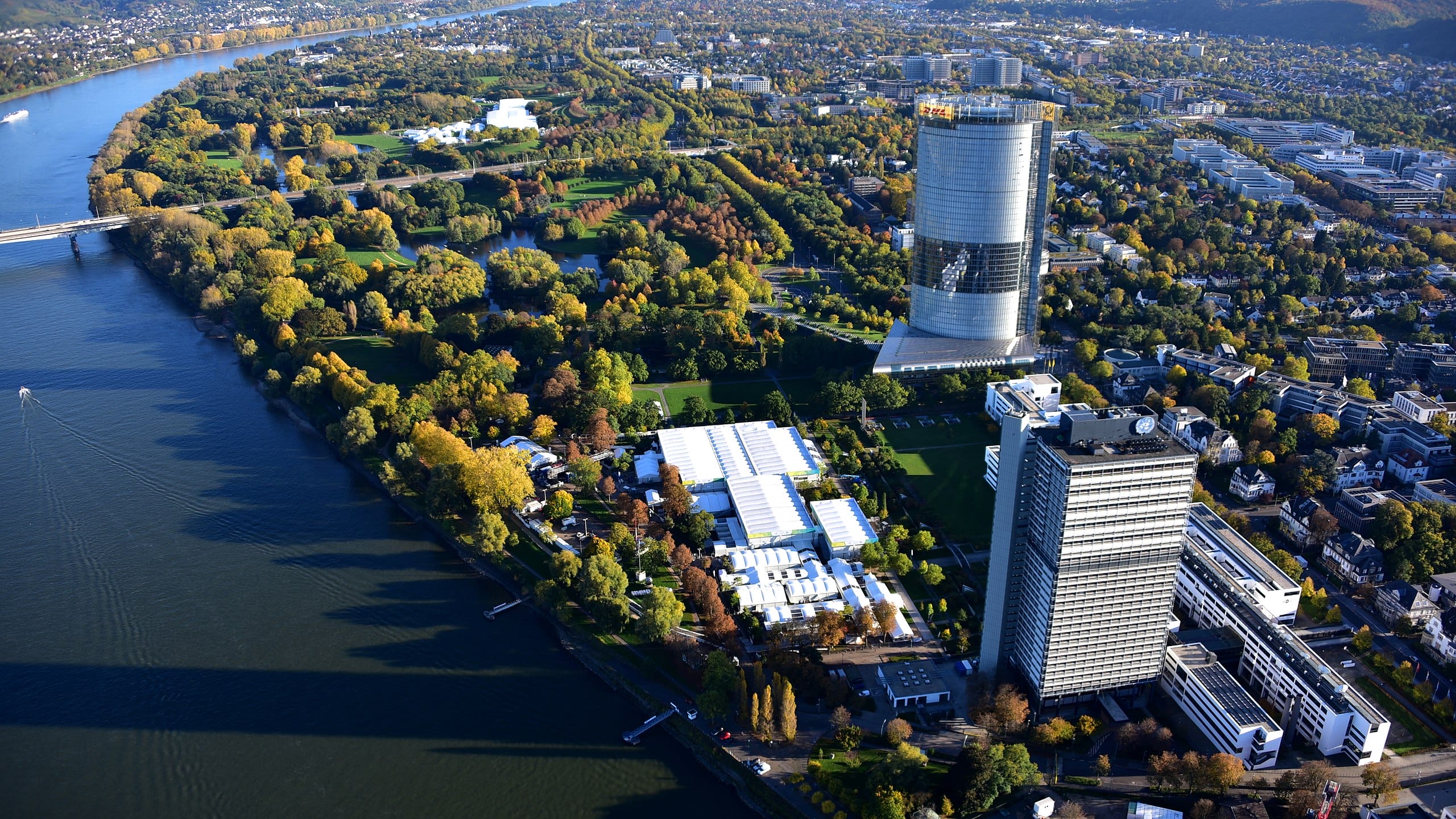 An aerial view of Bonn, Germany which will host the Bonn Climate Change Conference (SB58) this week