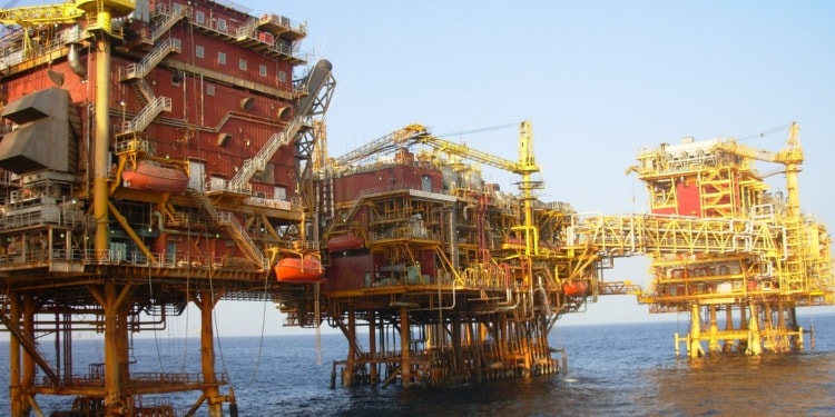 Oil platform in India