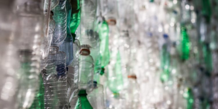 Plastic bottles recycling