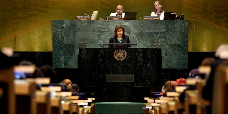 Opening session at the 66th Commission on the Status of Women