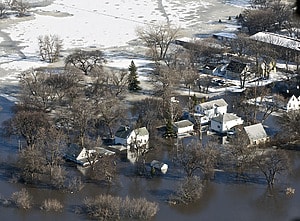Flooded neighborhood