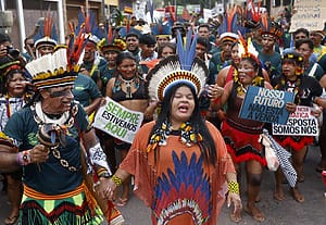 ESG News regarding COP30 Declaration on Information Integrity on Climate Change, Trump’s tariff volatility, EV boom in South America, and protests at COP30