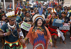 ESG News regarding COP30 Declaration on Information Integrity on Climate Change, Trump’s tariff volatility, EV boom in South America, and protests at COP30