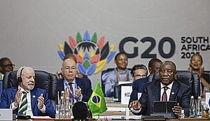 ESG News regarding Cop30’s disappointing end, the G20 summit without the US, China’s Unipec fuel deal with Lufthansa, and Singapore’s Sembcorp IPO in India