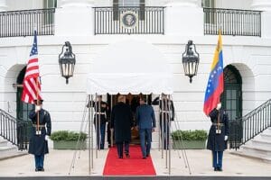 Trump Meets Venezuelan Interim President