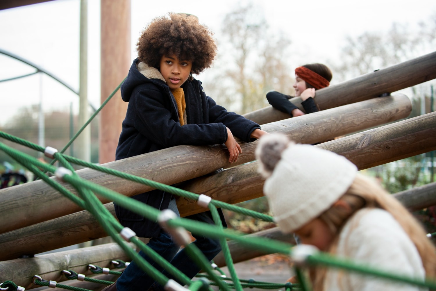 Sustainable Playground Materials, kids playing outside