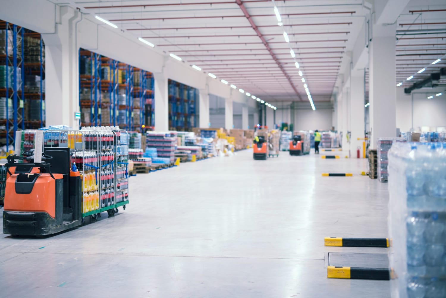 Warehousing done with robots helping with building an efficient supply chain.