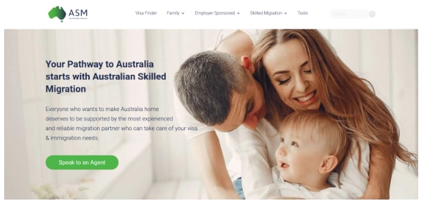 Australian Skilled Migration website