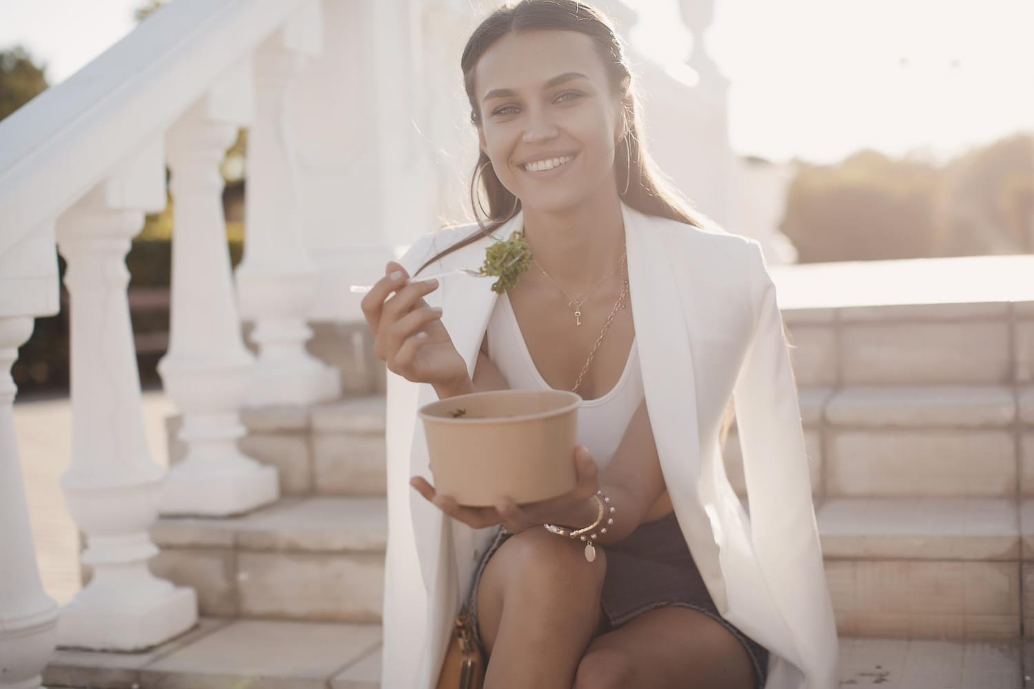 Pretty woman treating herself to a luxury detox session.