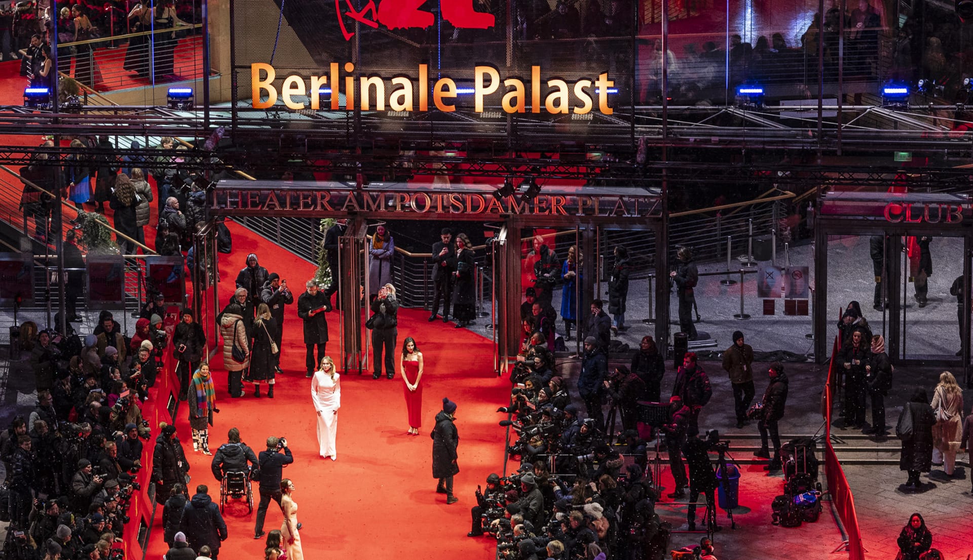 Crowds and filmmakers on the red carpet at the 76th Berlin International Film Festival in 2026