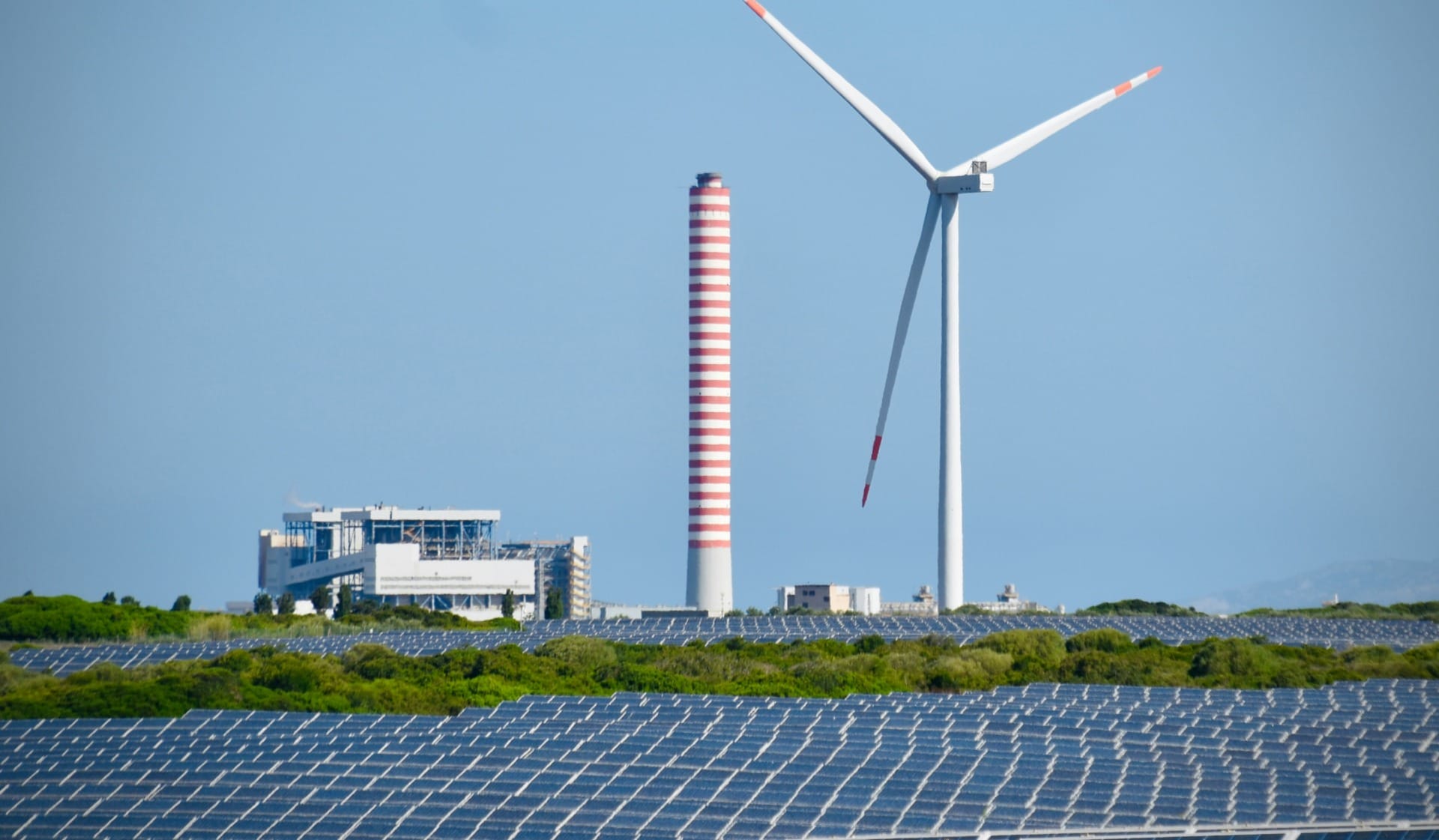 A picture with a wind power generator